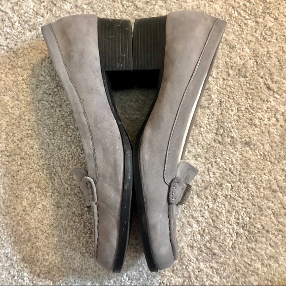 Anne Klein Gray Suede Loafers - Picture 10 of 13